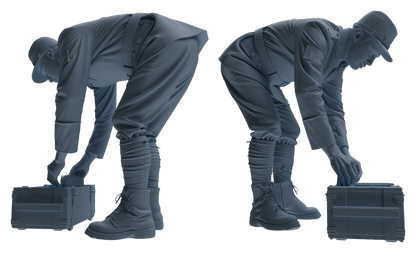 MRY-SFW LYGR633 WWII Japanese Army Five-Person Combat Readiness