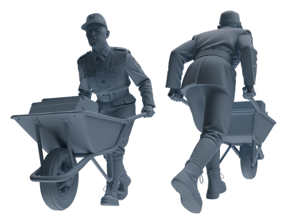 MRY-SFW LYGR611 Historical WWII Japanese Army Six-Person Construction Site Work Group