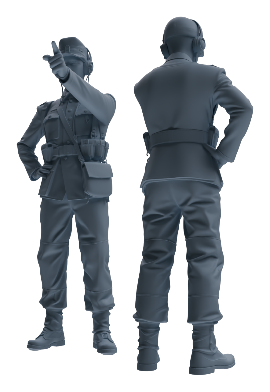 MRY-SFW LYGR652 WWII Mine Soldier Six-Person Cursing Group