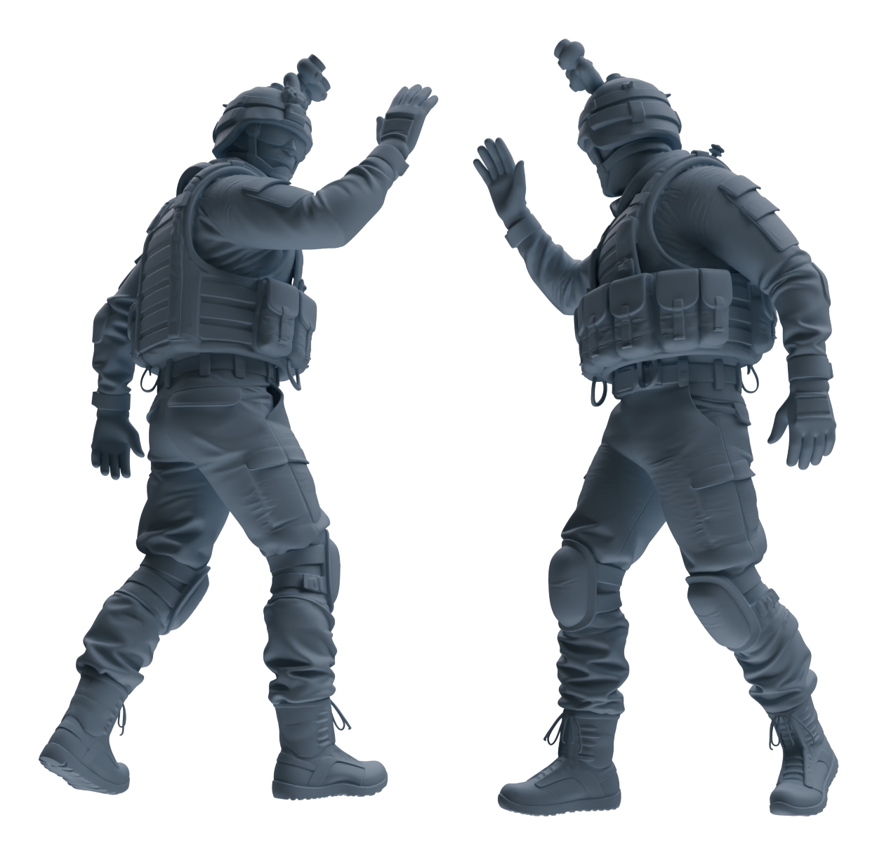 MRY-SFW LYGR617 Modern U.S. Cement Army Seven-Person Combat Readiness