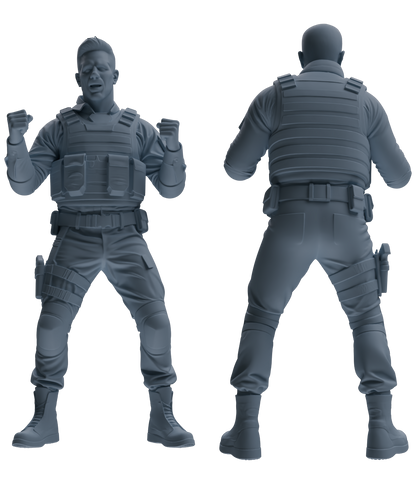 MRY-SFW SSTR033 Miniatures Soldier Model Kit 1993 Mogadishu Black Hawk Helicopter Soldier Celebrating Six-Person Group