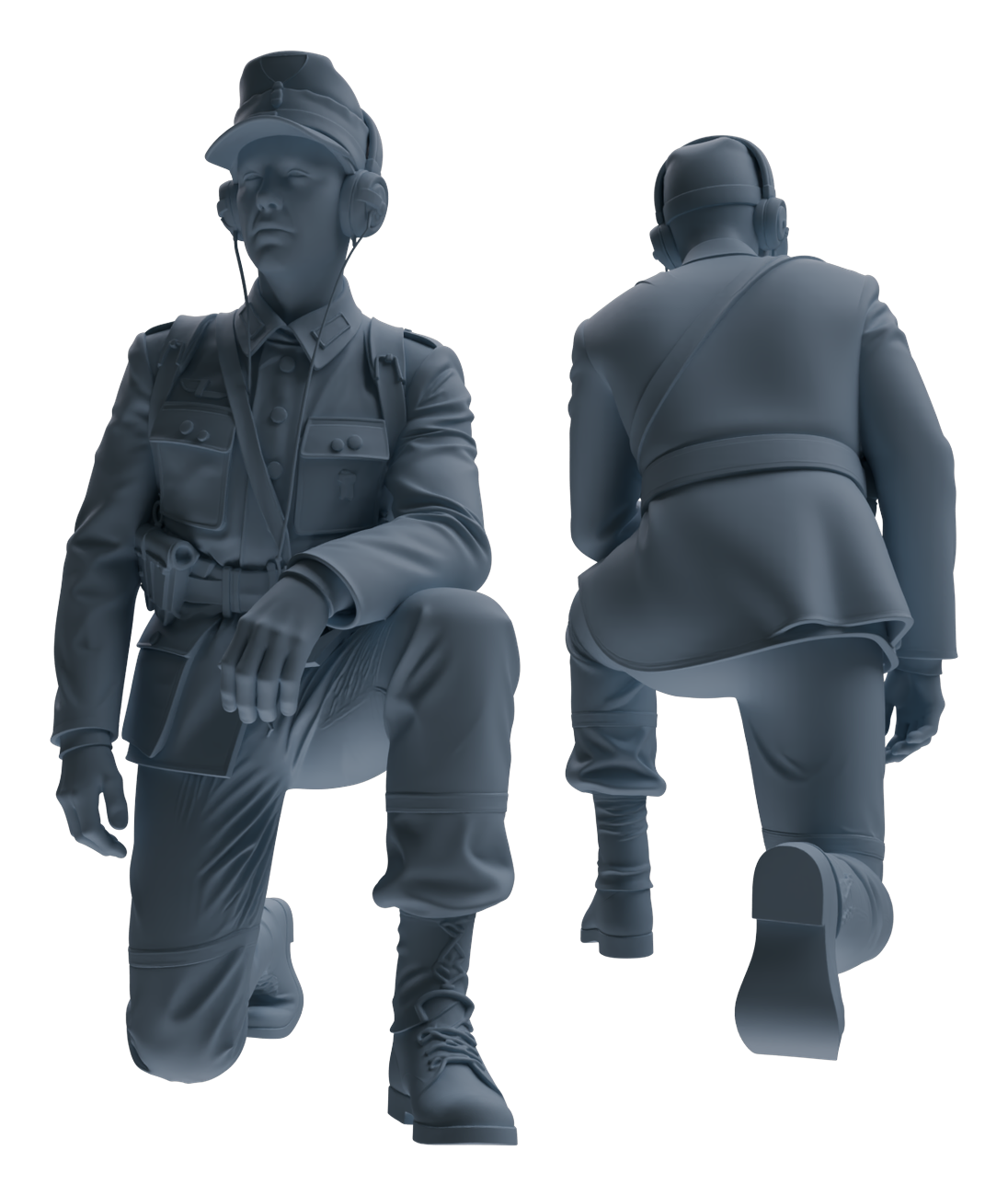 MRY-SFW LYGR649 WWII Mine Soldier Six-Person Rest Group