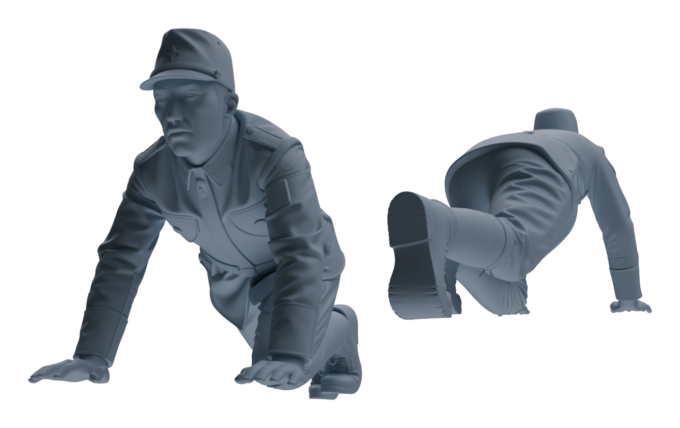 MRY-SFW LYGR638 WWII Japanese Army Six-Person Ambush Group