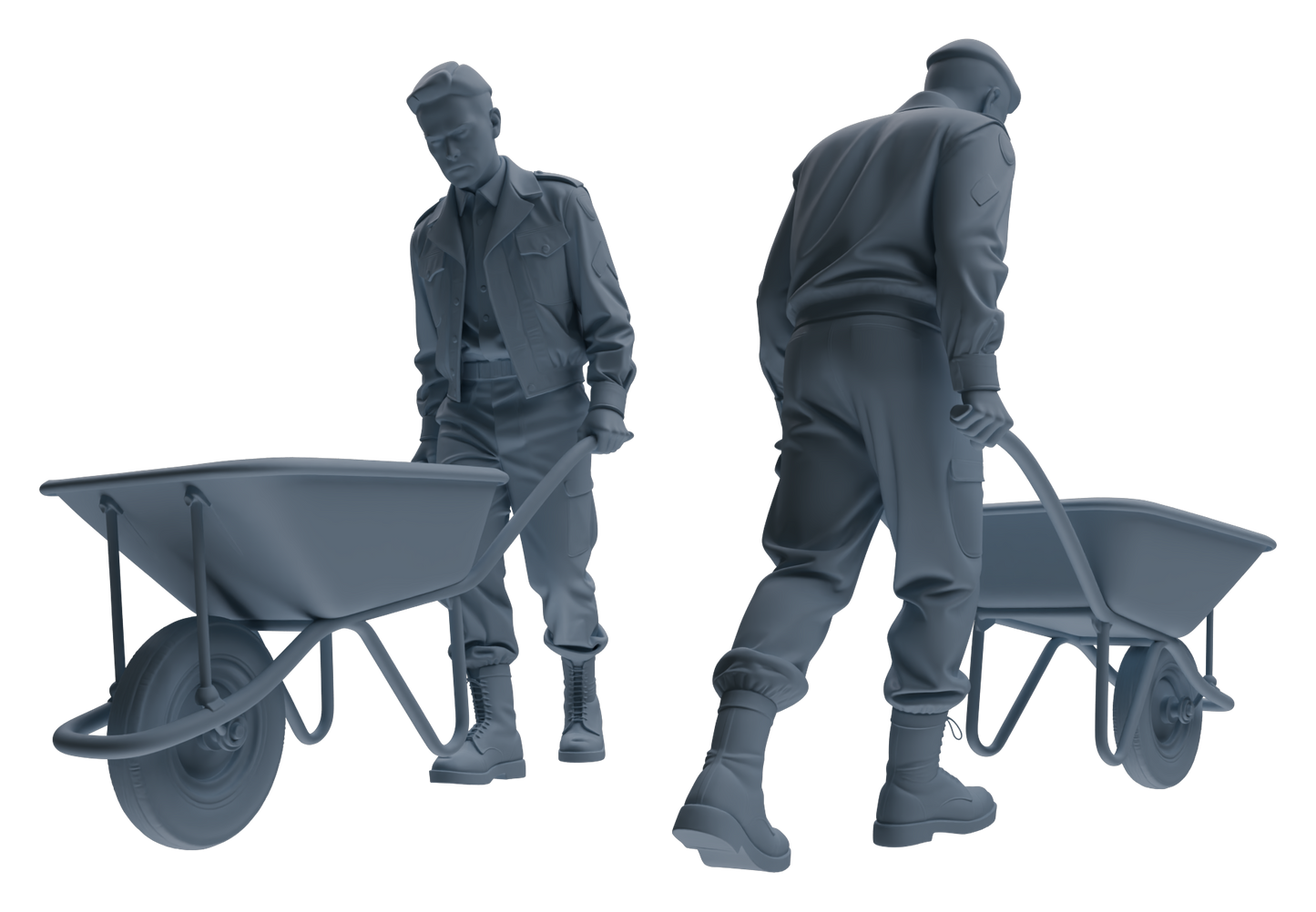 MRY-SFW LYGR614 Historical WWII U.S. Army Six-Person Construction Site Carrying Group