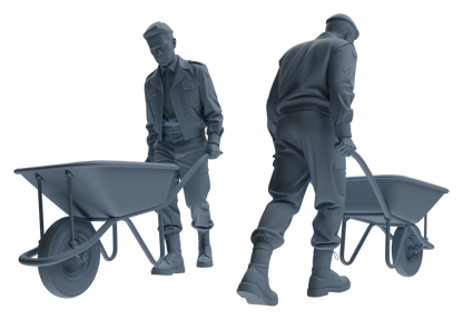 MRY-SFW LYGR614 Historical WWII U.S. Army Six-Person Construction Site Carrying Group