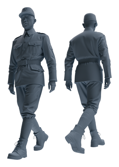 MRY-SFW LYGR637 WWII Japanese Army Six-Person Daily Routine