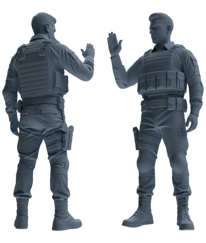 MRY-SFW SSTR027 Miniatures Soldier Model Kit 1993 Mogadishu Black Hawk Helicopter Soldier Assault Six-Person Group
