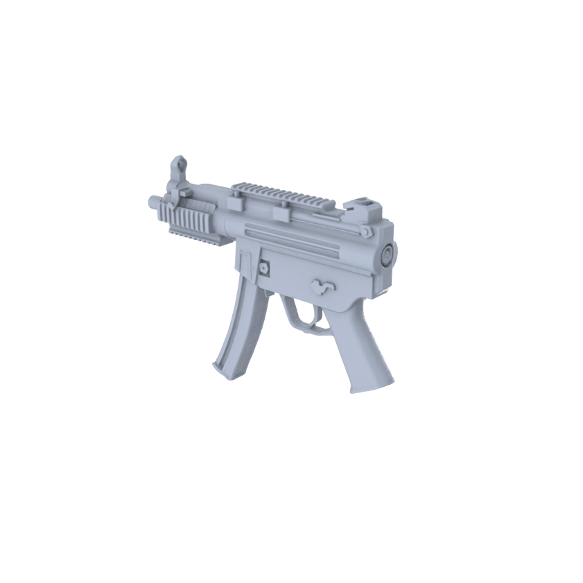 MRY-SFW LYGS005 Modern Battlefield Scale Models - 6 Untextured Shotgun/SMG Set