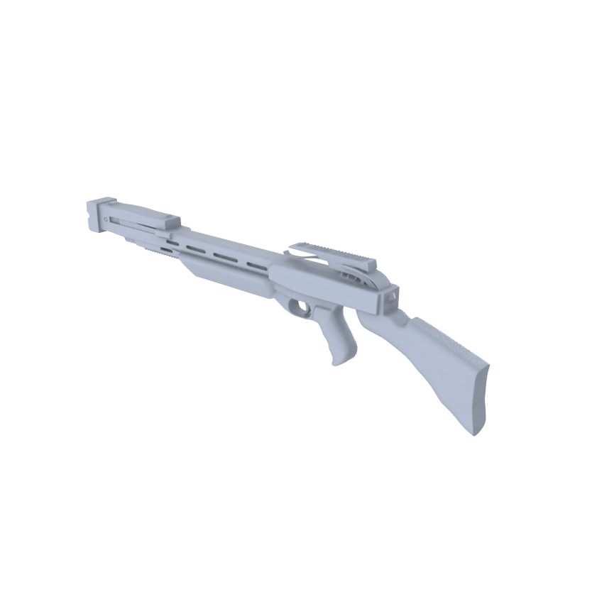 MRY-SFW LYGS013 Post-Apocalyptic Wasteland Survivor Props - 4 Silent Long-Range Weapon Set