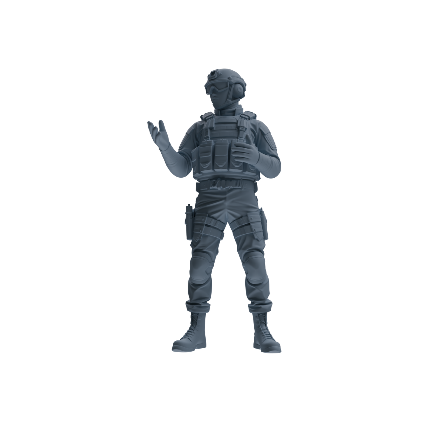 MRY-SFW SSTR347 Modern American Mercenary Conversation Four-Person Group