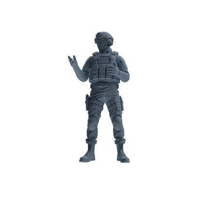 MRY-SFW SSTR347 Modern American Mercenary Conversation Four-Person Group