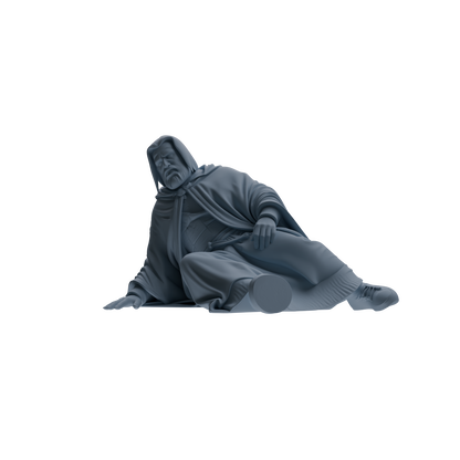 MRY-SFW SSTR290 Medieval Merlin Wizard Wounded Four-Person Group
