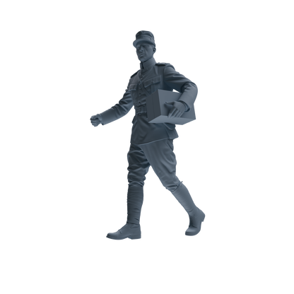 MRY-SFW SSTR258 WWI French Army Logistics Soldier Logistics Four-Person Group