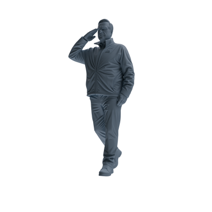 MRY-SFW SSTR117 Miniatures Soldier Model Kit Boston Attack Modern Boston Police Four-Person Saluting Group 1