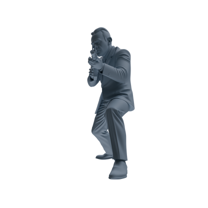 MRY-SFW SSTR122 Miniatures Soldier Model Kit Boston Attack Modern Boston Police Four-Person Gunfight Group 2