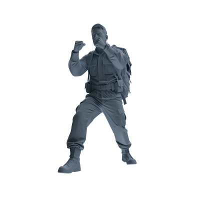 MRY-SFW SSTR131 Miniatures Soldier Model Kit War of Hyenas Modern Canadian Army Four-Person Combat Group