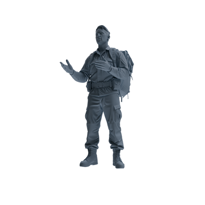MRY-SFW SSTR134 Miniatures Soldier Model Kit War of Hyenas Modern Canadian Army Four-Person Conversation Group