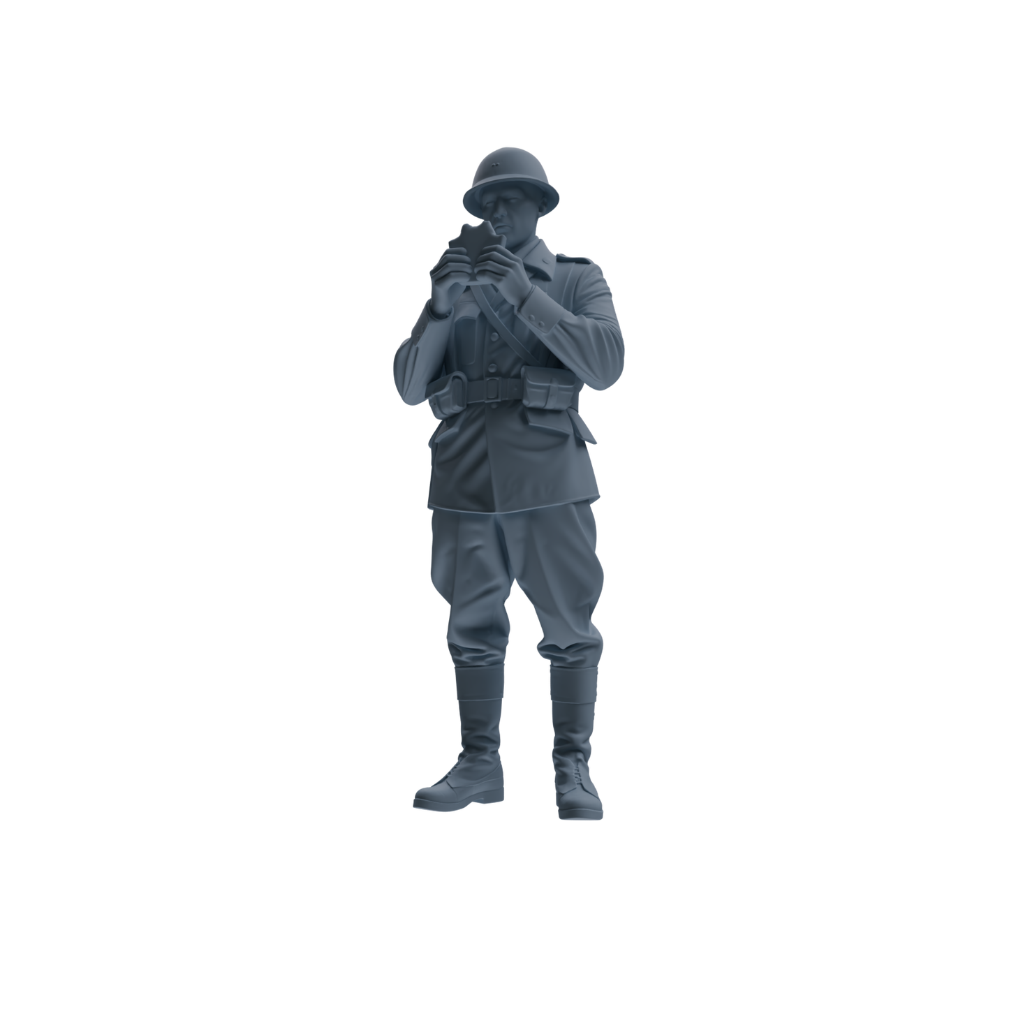 MRY-SFW SSTR222 WWII French Army Logistics Soldier Picnic Three-Person Group