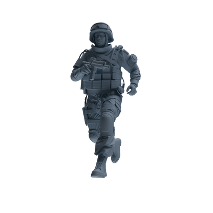 MRY-SFW SSTR335 Modern Counter-Terrorism SWAT Fire Support Operator Combat Four-Person Group