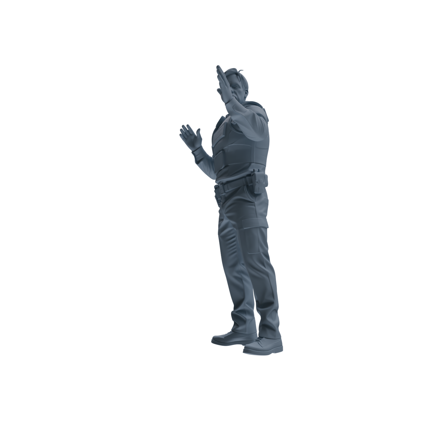 MRY-SFW SSTR121 Miniatures Soldier Model Kit Boston Attack Modern Boston Police Four-Person Gunfight Group