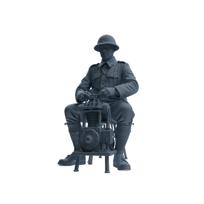 MRY-SFW SSTR265 WWI U.S. Army Logistics Soldier Maintenance Four-Person Group