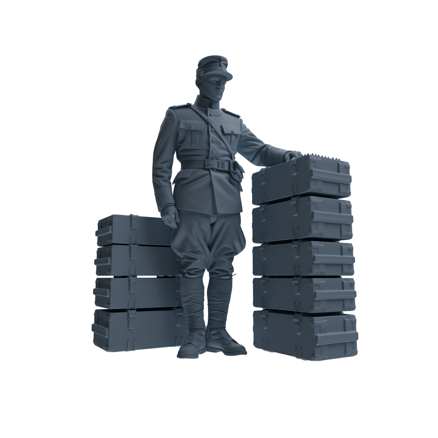 MRY-SFW SSTR261 WWI French Army Logistics Soldier Combat Readiness Four-Person Group
