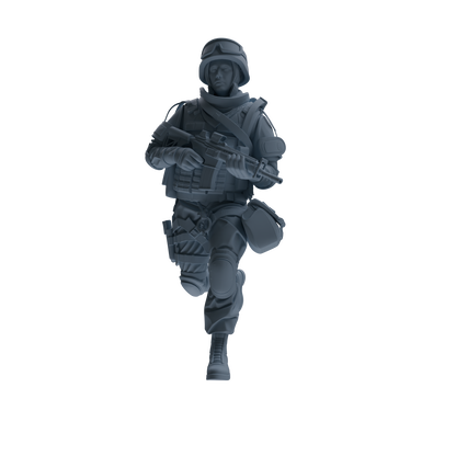 MRY-SFW SSTR335 Modern Counter-Terrorism SWAT Fire Support Operator Combat Four-Person Group