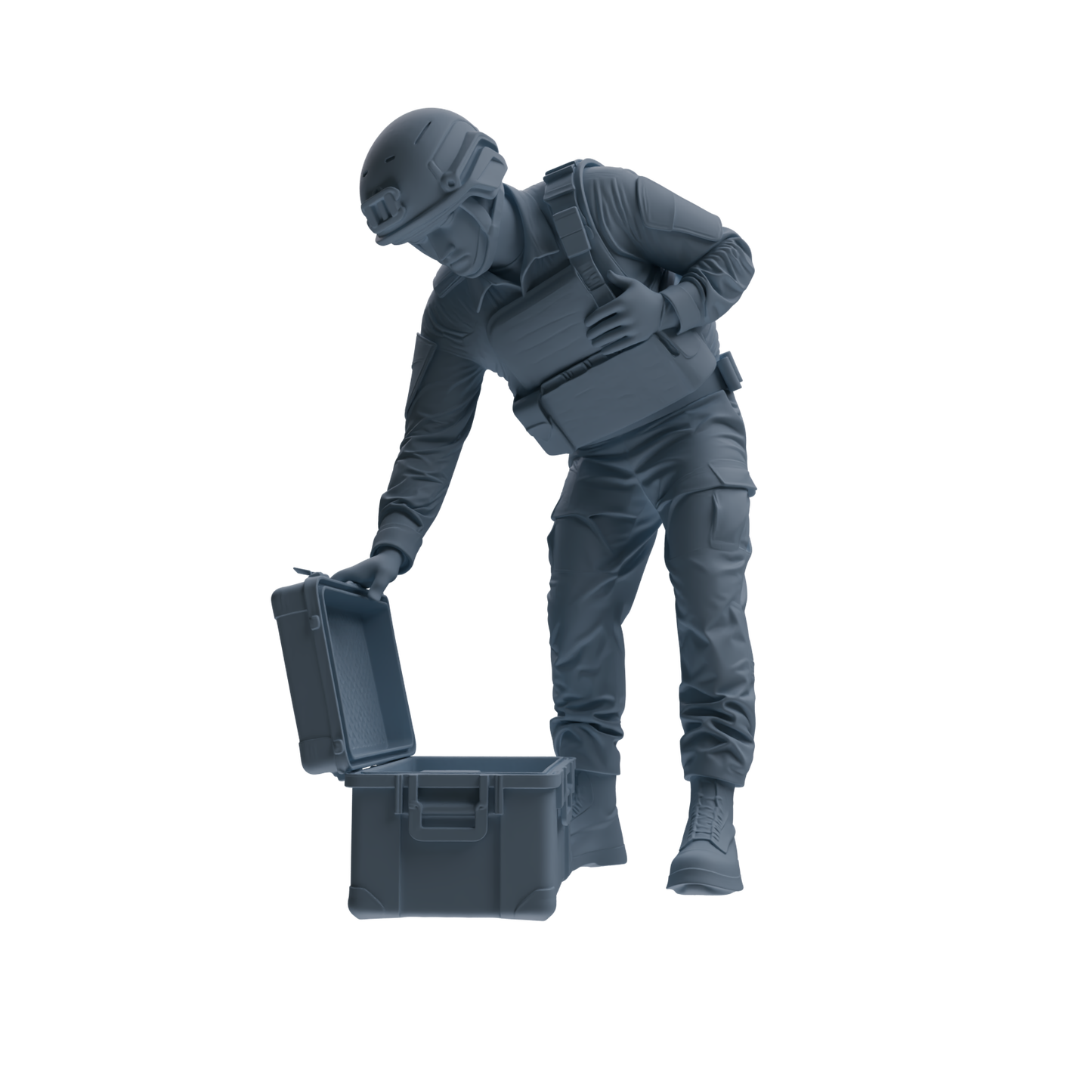 MRY-SFW SSTR239 Modern French Army Logistics Soldier Combat Readiness Four-Person Group