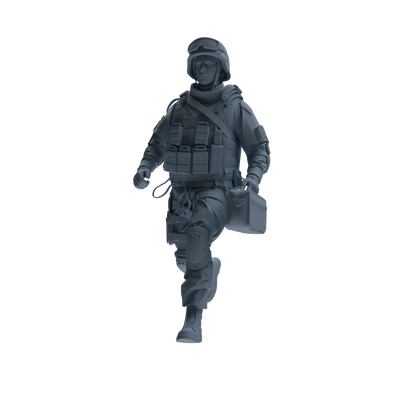 MRY-SFW SSTR329 Modern Counter-Terrorism SWAT Fire Support Operator Rescue 2 Four-Person Group