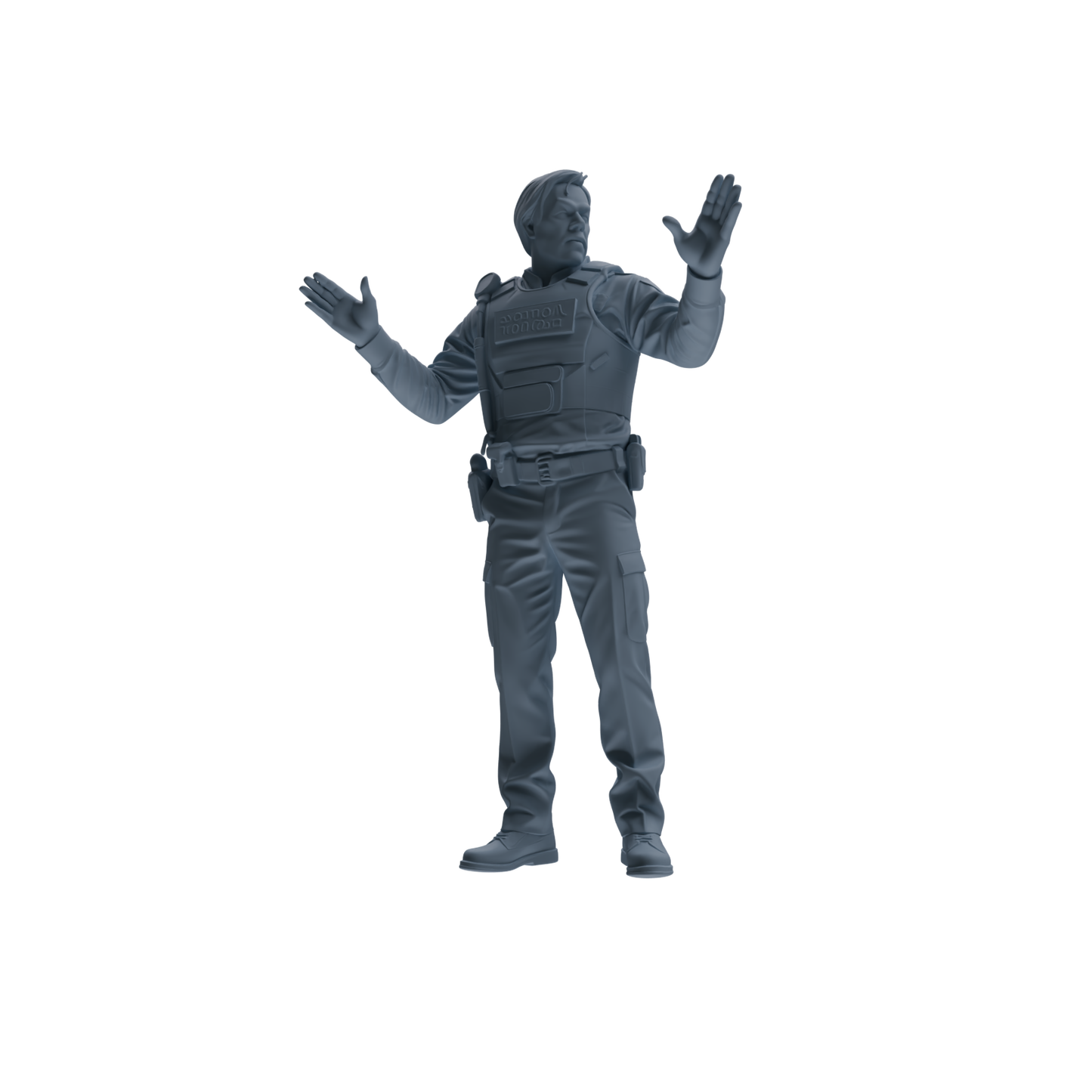MRY-SFW SSTR123 Miniatures Soldier Model Kit Boston Attack Modern Boston Police Four-Person Reconnaissance Group