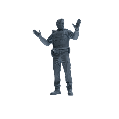 MRY-SFW SSTR123 Miniatures Soldier Model Kit Boston Attack Modern Boston Police Four-Person Reconnaissance Group