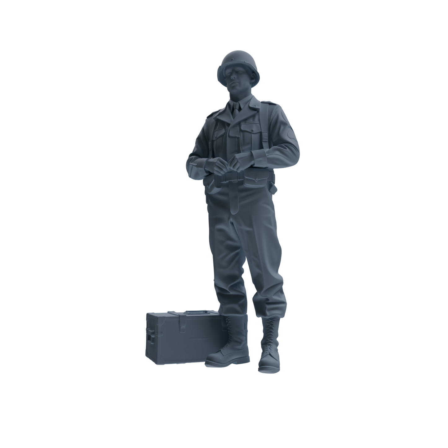 MRY-SFW SSTR228 WWII U.S. Army Logistics Soldier Combat Readiness Four-Person Group