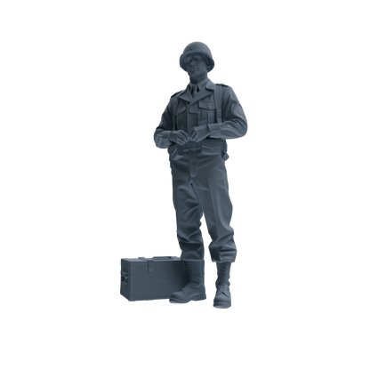 MRY-SFW SSTR228 WWII U.S. Army Logistics Soldier Combat Readiness Four-Person Group
