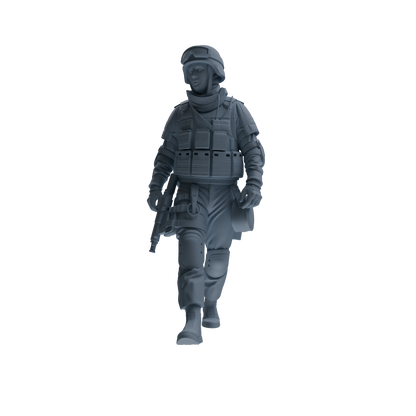 MRY-SFW SSTR330 Modern Counter-Terrorism SWAT Fire Support Operator Foot March 1 Four-Person Group