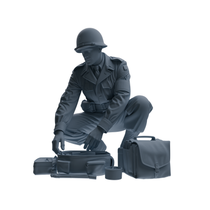 MRY-SFW SSTR230 WWII U.S. Medic Four-Person Group
