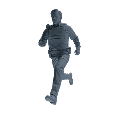 MRY-SFW SSTR113 Miniatures Soldier Model Kit Boston Attack Modern Boston Police Four-Person Arrest Group 2
