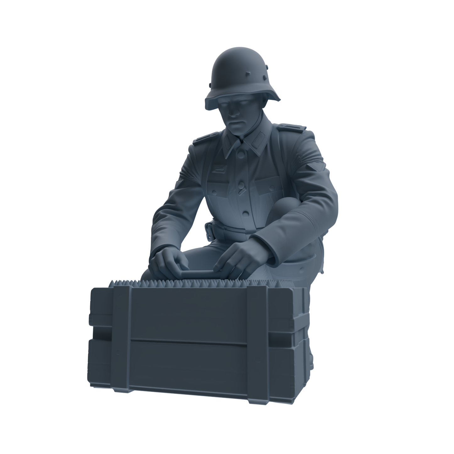 MRY-SFW SSTR219 WWII German Army Logistics Soldier Combat Readiness Four-Person Group