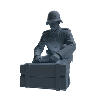MRY-SFW SSTR219 WWII German Army Logistics Soldier Combat Readiness Four-Person Group