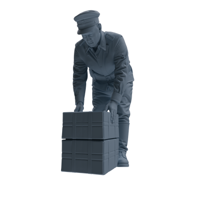 MRY-SFW SSTR256 WWI German Army Logistics Soldier Logistics Four-Person Group