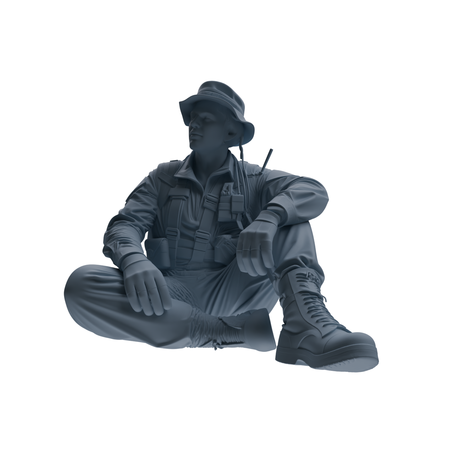 MRY-SFW SSTR142 Miniatures Soldier Model Kit War of Hyenas Modern Canadian Army Four-Person Rest Group