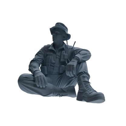 MRY-SFW SSTR142 Miniatures Soldier Model Kit War of Hyenas Modern Canadian Army Four-Person Rest Group