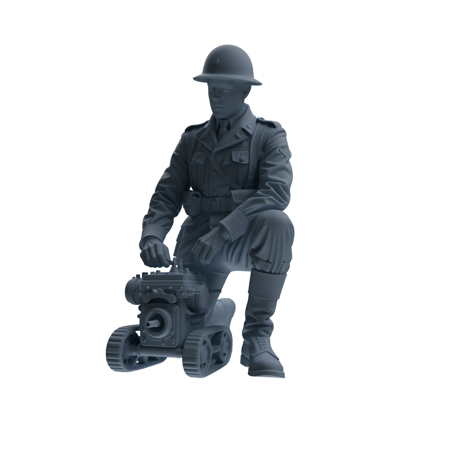 MRY-SFW SSTR221 WWII French Army Logistics Soldier Maintenance Four-Person Group