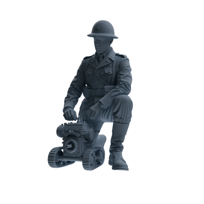 MRY-SFW SSTR221 WWII French Army Logistics Soldier Maintenance Four-Person Group