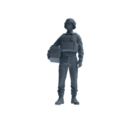 MRY-SFW SSTR236 Modern French Army Logistics Soldier Logistics Four-Person Group