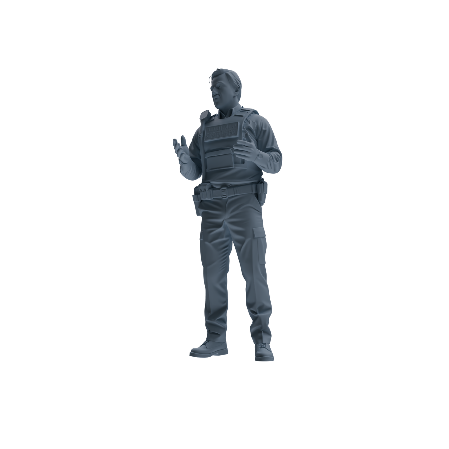 MRY-SFW SSTR115 Miniatures Soldier Model Kit Boston Attack Modern Boston Police Four-Person Conversation Group