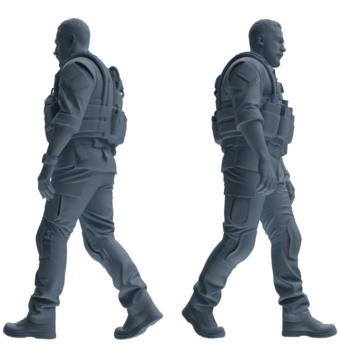 MRY-SFW SSTR017 Miniatures Soldier Model Kit Modern Navy SEAL Six-Person Frontline Group
