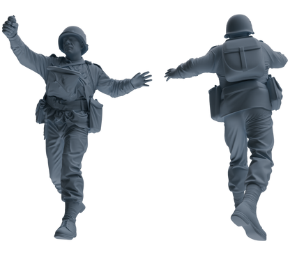 MRY-SFW SSTR072 Miniatures Soldier Model Kit Saving Ryan in Normandy WWII U.S. Army Six-Person Frontline Group
