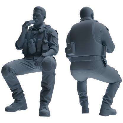 MRY-SFW SSTR012  Miniatures Soldier Model Kit Modern Navy SEAL Six-Person Eating Group