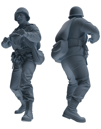 MRY-SFW SSTR066 Miniatures Soldier Model Kit Saving Ryan in Normandy WWII U.S. Army Six-Person Horseplay Group