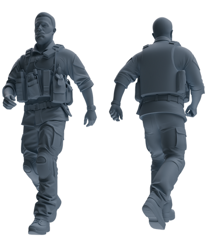 MRY-SFW SSTR022 Miniatures Soldier Model Kit Modern Navy SEAL Six-Person Patrol Group